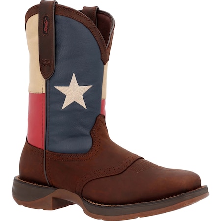 Durango Western Boot, 9.5 D, Leather, 11 in H, Dark Brown DB4446